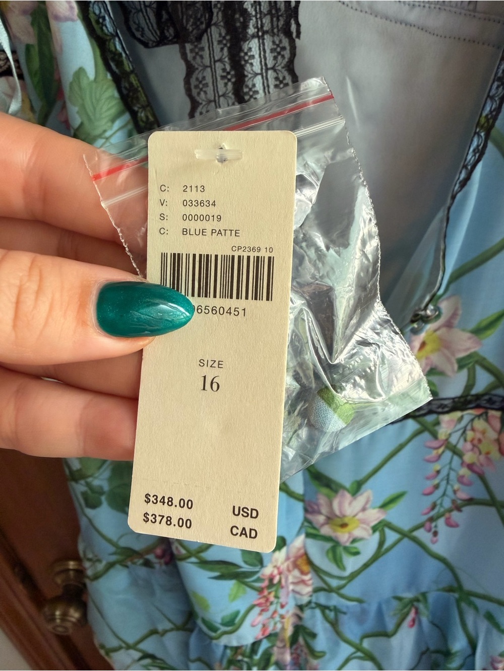 BHLDN from Anthropologie Tiered Maxi Dress in Blue Garden Pattern - Picture 10 of 10
